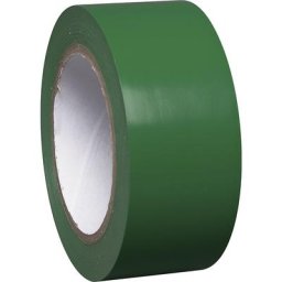 Bande de marquage de sol en vinyle unicolore, largeur 50 mm, vert, lot de 8 rouleaux