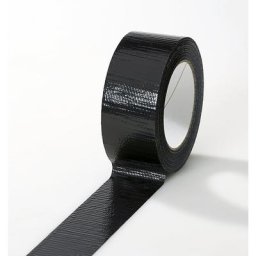 Ruban toile, divers coloris, lot de 24 rouleaux, noir, largeur 38 mm