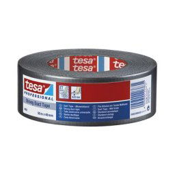 tesa Ruban toile, ruban haute résistance tesa® 4662, lot de 24 rouleaux, noir, largeur 48 mm