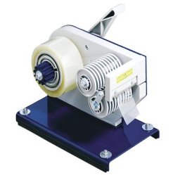 Distributeur de ruban adhésif semi-automatique, pour largeur ruban de 19 à 75 mm, réglage de la longueur variable