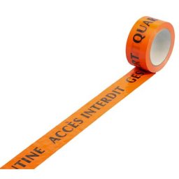eurokraft basic Bandes adhésives de prévention, diverses impressions, lot de 108 rouleaux, impression 'Accès interdit', largeur 50 mm