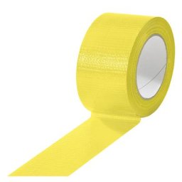 Ruban toile, divers coloris, lot de 18 rouleaux, jaune, largeur 50 mm