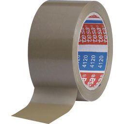tesa Ruban d'emballage en PVC, tesapack® 4120, lot de 72 rouleaux, brun, largeur 50 mm