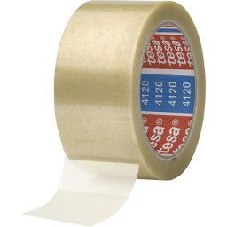 tesa Ruban d'emballage en PVC, tesapack® 4120, lot de 36 rouleaux, transparent, largeur 50 mm