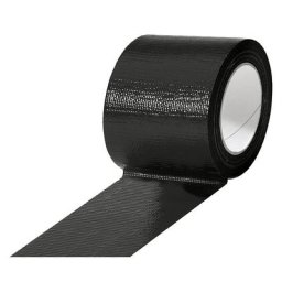 Ruban toile, divers coloris, lot de 12 rouleaux, noir, largeur 75 mm