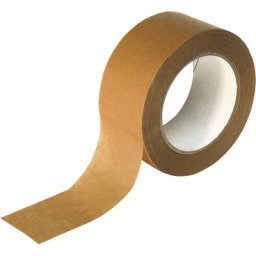 Bande adhésive gommée, modèle résistant à la déchirure et silencieux, lot de 36 rouleaux, brun, largeur 50 mm