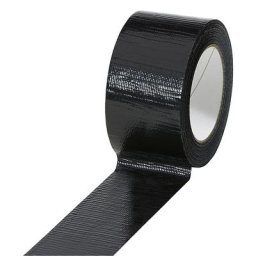 Ruban toile, divers coloris, lot de 18 rouleaux, noir, largeur 50 mm