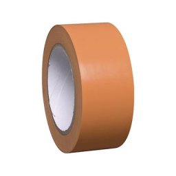 Bande de marquage de sol en vinyle unicolore, largeur 50 mm, orange, lot de 16 rouleaux