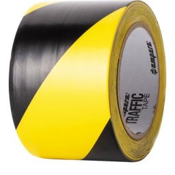 a.m.p.e.r.e Bande de marquage de sol, largeur 75 mm, jaune/noir