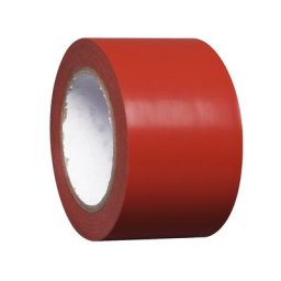 Bande de marquage de sol, adhésive, 1 rouleau, rouge, lot de 2