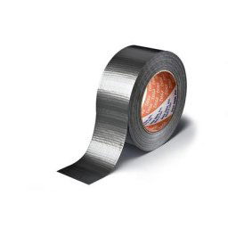 tesa Ruban toile, ruban haute résistance tesa® 4662, lot de 24 rouleaux, argent, largeur 48 mm
