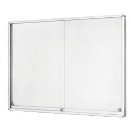 magnetoplan Vitrine d'affichage, à portes coulissantes, capacité 18 x format A4