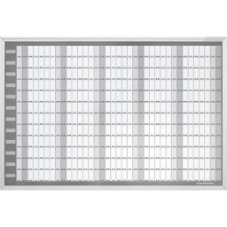 magnetoplan Kit de planning annuel MANAGER type CC, semaine de 7 jours avec division en 365 jours, l x h 920 x 625 mm