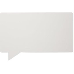 Chameleon Tableau blanc design émaillé, SPEECH - bulle de texte, l x h 1180 x 880 mm, blanc