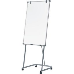 MAUL Tableau blanc mobile, hauteur réglable, l x h 750 x 1200 mm