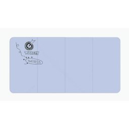 Chameleon Tableau blanc design XXL VisuWall, h x l 1980 x 3920 mm, bleu