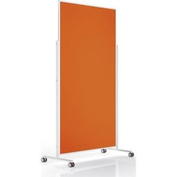 magnetoplan Tableau de conférence design VarioPin, format du tableau 1800 x 1000 mm, feutre, orange