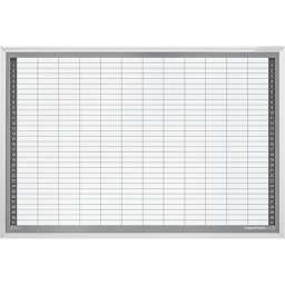 magnetoplan Kit de planning mensuel, type CC, acier émaillé, l x h 920 x 625 mm
