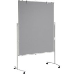 MAUL Tableau de conférence MAULpro, surface en tissu, gris, l x h 1200 x 1500 mm