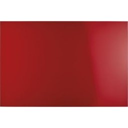 magnetoplan Tableau design en verre, magnétique, l x h 1500 x 1000 mm, coloris rouge intense