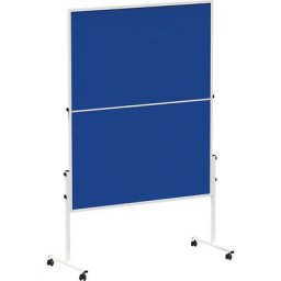 MAUL Tableau de conférence mobile MAULsolid, rabattable, coloris feutre bleu