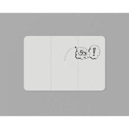 Chameleon Tableau blanc design XXL VisuWall, h x l 1980 x 2940 mm, blanc