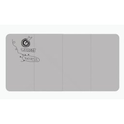 Chameleon Tableau blanc design XXL VisuWall, h x l 1980 x 3920 mm, gris
