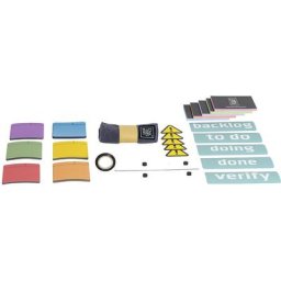 Chameleon Kit d'accessoires Scrum, pour tableaux magnétiques, plots magnétiques, effaceurs, fiches