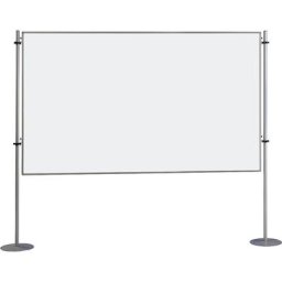 eurokraft basic Tableau info, en une partie - tôle d'acier peinte, l x h 2000 x 1200 mm