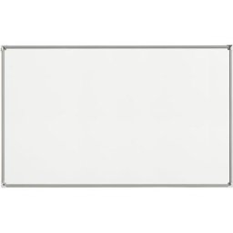 eurokraft pro Tableau blanc à cadre design, tôle d'acier émaillée, l x h 1800 x 1200 mm, cadre coloris argent