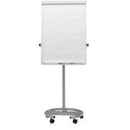 MAUL Tableau de conférence à piétement rond, hauteur de tableau 1000 mm, blanc