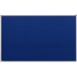 eurokraft pro Tableau d'épinglage à cadre en aluminium, habillage tissu bleu, l x h 1800 x 1200 mm