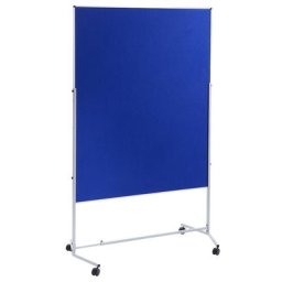 Tableau de conférence variable, revêtement en feutre des deux côtés, bleu roi
