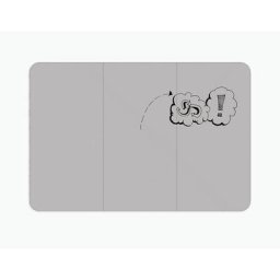 Chameleon Tableau blanc design XXL VisuWall, h x l 1980 x 2940 mm, gris