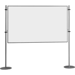 eurokraft basic Tableau info, en une partie - tôle d'acier peinte, l x h 1500 x 1000 mm