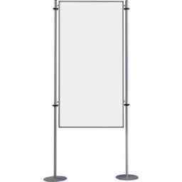 eurokraft basic Tableau info, en une partie - tôle d'acier peinte, l x h 800 x 1500 mm