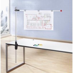 MAUL Support de table pour plans, avec 1 bras pivotant, plage de réglage en hauteur max. 1200 mm