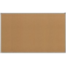 eurokraft pro Tableau d'épinglage à cadre en aluminium, liège naturel, l x h 1800 x 1200 mm