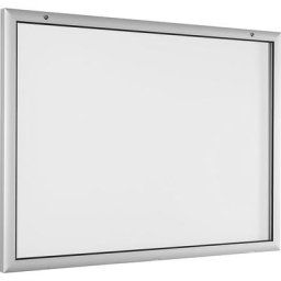 Vitrine d'affichage pour l'intérieur et l'extérieur, ouverture porte 180° vers le bas, pour format A0, paroi arrière blanc pur RAL 9010