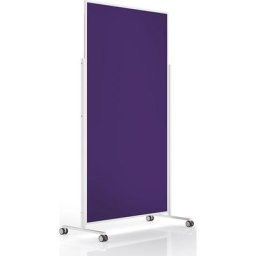 magnetoplan Tableau de conférence design VarioPin, format du tableau 1800 x 1000 mm, feutre, violet