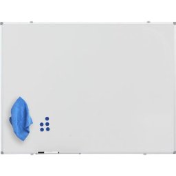 eurokraft basic Kit tableau blanc avec accessoires, tôle d'acier laquée, l x h 900 x 600 mm