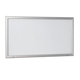 eurokraft pro Vitrine d'affichage à cadre aluminium, pour l'intérieur et l'extérieur, avec porte ouvrant vers le haut, l x h ext. 2125 x 1067 mm, capacité 27 feuilles A4
