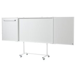Kit complet tableau blanc pliant, tôle d'acier émaillée, format écran 16 : 10