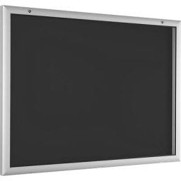 Vitrine d'affichage pour l'intérieur et l'extérieur, ouverture porte 180° vers le bas, pour format A0, paroi arrière anthracite RAL 7016
