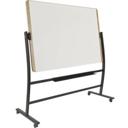 Tableau blanc mobile NATURAL, acier laqué, h x l x p 1720 x 1620 x 640 mm
