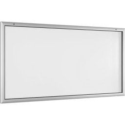Vitrine d'affichage pour l'intérieur et l'extérieur, ouverture porte 180° vers le bas, format extra-grand l x h 2000 x 1025 mm, paroi arrière blanc pur RAL 9010