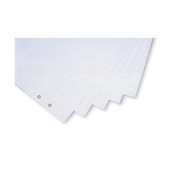 magnetoplan Papier pour tableau de conférence, dimensions 650 x 930 mm, reposant à plat, lot de 5 blocs de 20 feuilles