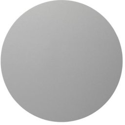 Chameleon Tableau blanc design, tôle d'acier laquée - rond, Ø 600 mm, argent métallisé