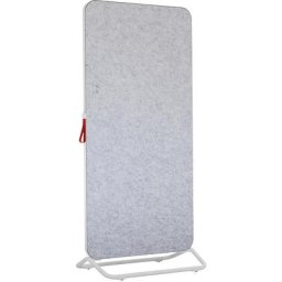 Chameleon Tableau mobile pour écriture, épinglage et insonorisation, h x l x p 1924 x 887 x 539 mm, feutre PET émaillé/acoustique gris