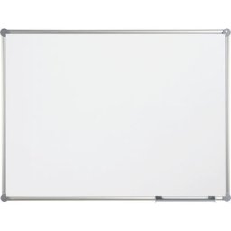 MAUL Tableau blanc, kit complet - tôle d'acier peinte, l x h 900 x 600 mm